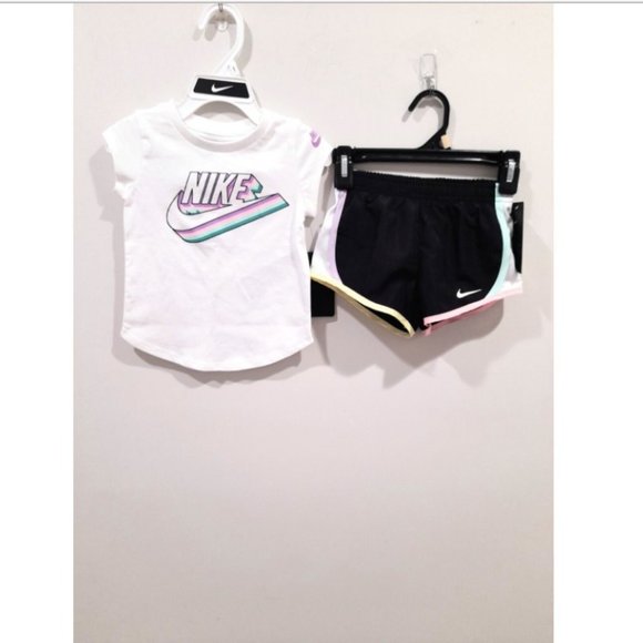 Nike Other - NIKE AIR Shirt & Shorts 2 Piece Set Girl's Size 2T NWT